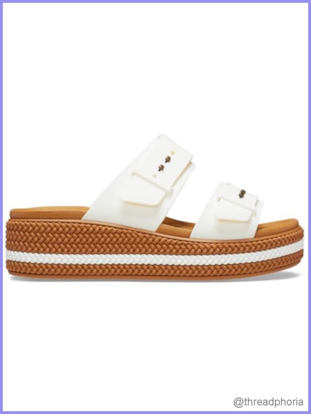 Crocs Brooklyn Buckle Low Wedges Women's Sandals Slingback Comfort